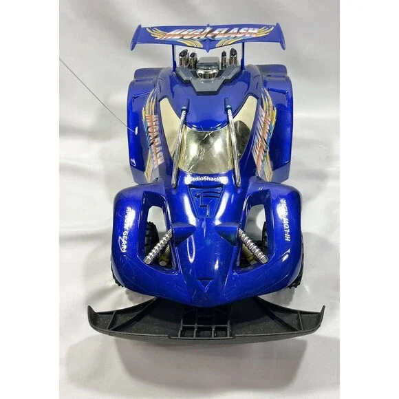 Vintage 1999 RADIOSHACK MEGAFLASH 9.6V Remote Control CAR Off Road Buggy w/ Box